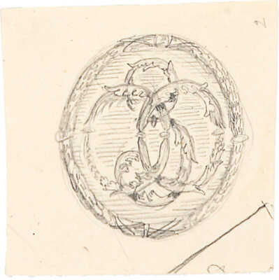 Яремич Степан Петрович. Эскизы трех буквиц